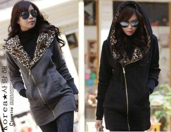 Stunning Leopard Printed Jacket (Available in Grey Only)